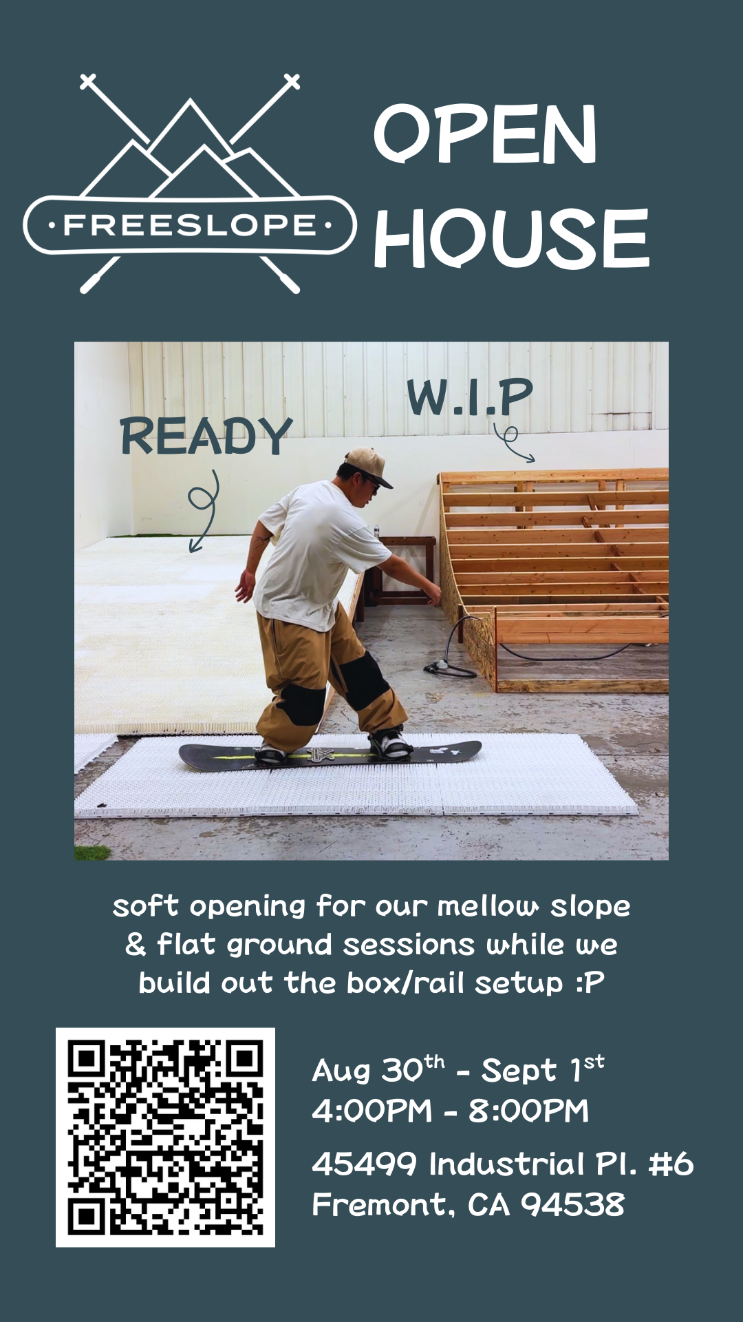 AUG 30TH - SEPT 1ST OPEN HOUSE